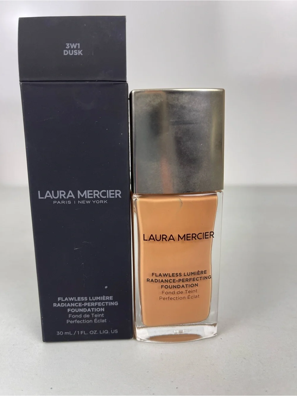 Laura Mercier Flawless Lumiere Radiance Perfecting Foundation 3W1 Dusk NEW